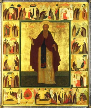 Icono ortodoxo ruso del Santo.