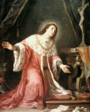 Lienzo barroco anónimo del Santo.