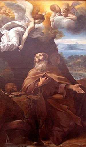 Lienzo del Santo, obra de Giovanni Lanfranco. Museo de Bellas Artes de Lyon, Francia.