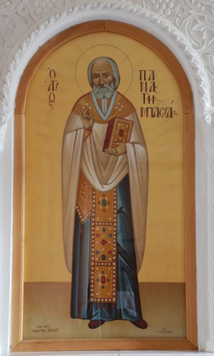 Icono ortodoxo griego del Santo.