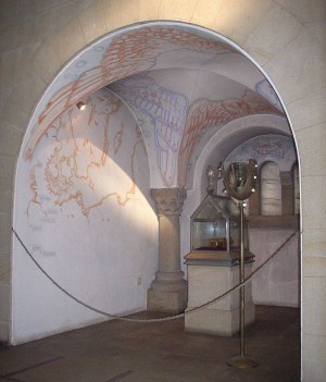 Reliquias en la catedral de Hildesheim (Alemania).