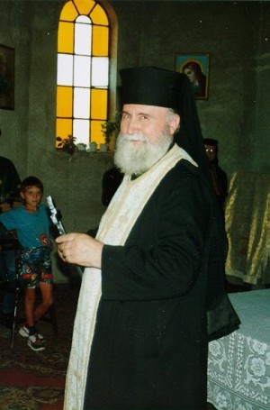 Fotografía del padre Juan Iovan, ya anciano, en Recea.
