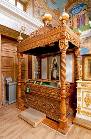 Urna relicario actual de San Kuksha de Odessa.