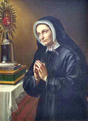 Lienzo decimonónico de la Santa.