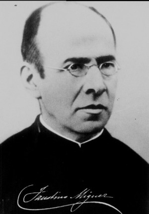 Fotografía y firma del Beato.