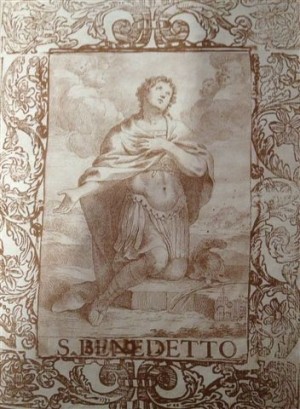 Grabado del Santo.