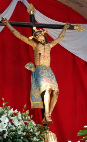 La imagen colocada en su altar. Fotografía: Parroquia de San Juan Bautista de Mexicaltzingo.