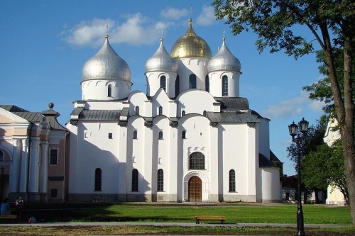 Catedral de santa Sofía de Novgorod, Rusia.