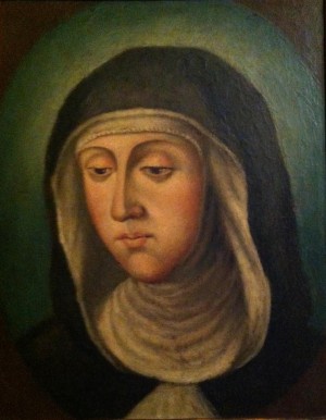 Óleo-retrato de la Santa.
