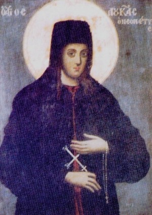 Icono ortodoxo griego del santo.