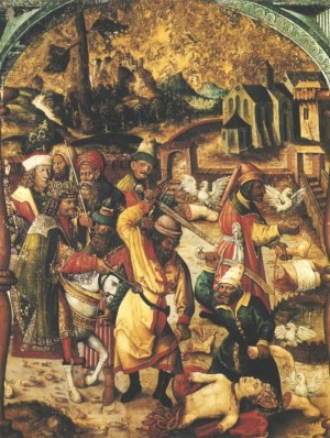 Descuartizamiento del Santo.