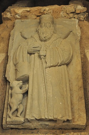 Tumba del santo en Santk Gerold.