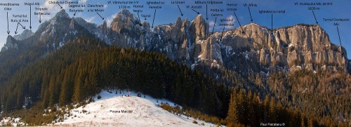Vertiente oriental del monte Ceahlau. Fotografía: Paul Pătrăţanu.
