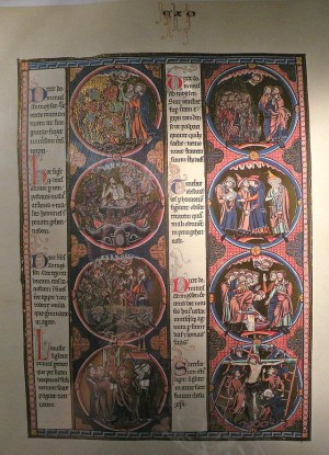 Biblia del Santo conservada en Notre Dame de Poissy, Francia.