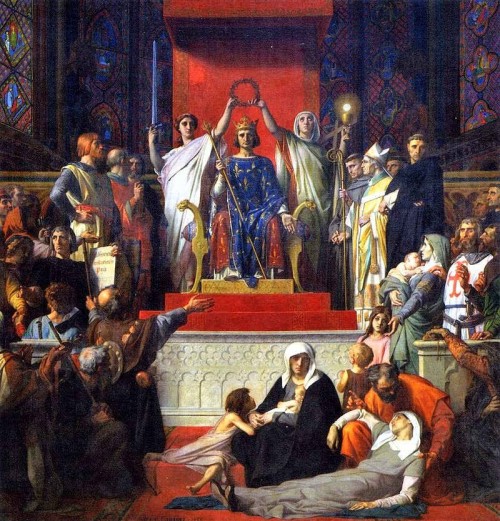 "Glorificación de San Luís", lienzo de Alexander Cabanel. Museo Favre de Francia.