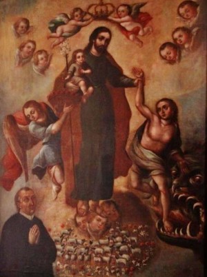 "San José de la Luz", colección del Museo de arte religioso de Santa Mónica, Puebla. Fotografía de Enrique Tamayo.