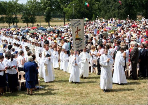 Ceremonia de beatificación de la Santa.