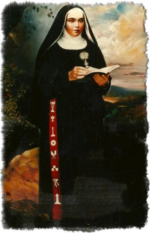 Lienzo-retrato de la Santa.
