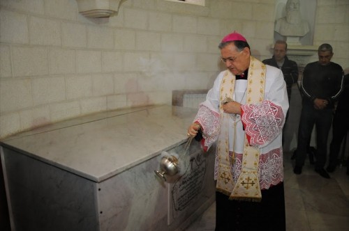 Primer sepulcro de la Santa.