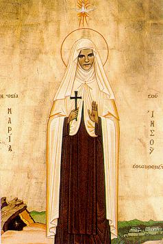 Icono griego de la Santa.