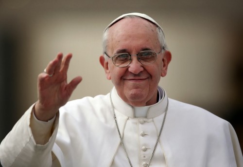 El Papa Francisco saludando a la multitud en su audiencia del pasado 27 de marzo. Fotografía: Christopher Furlong/Getty Images.