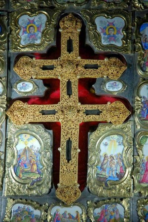 Lignum crucis del monasterio de San Pablo en el Monte Athos (Grecia).