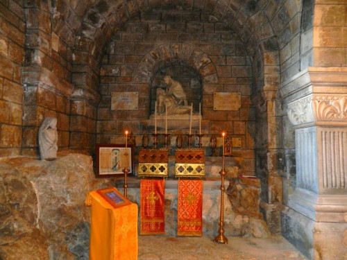 Reliquias de los dos santos. Besançon (Francia).