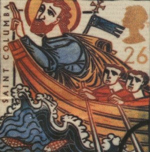 San Columba se traslada a la isla de Iona (1400).
