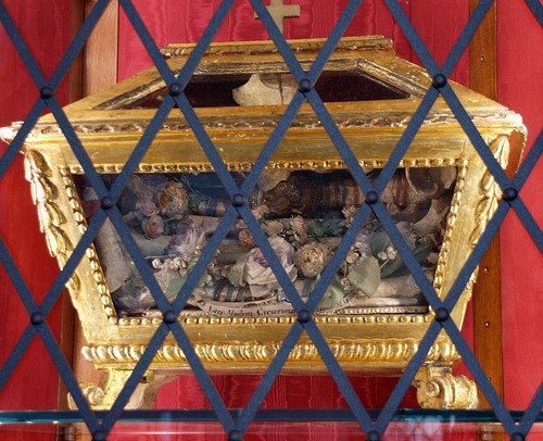 Relicario de los tres mártires en Camposanto, Pisa (Italia).
