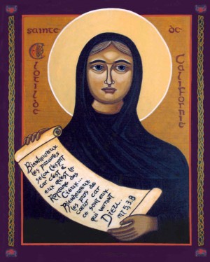 Icono ortodoxo francés de la Santa.