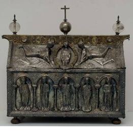 Arqueta con reliquias de los Santos Sotero Papa, Cayo, Nicasio, Dionisio y sus compañeros. Toledo (España).