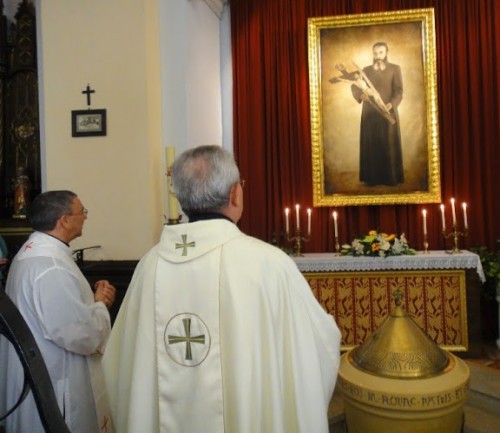 Cuadro del Beato Ricardo en Manzanera.