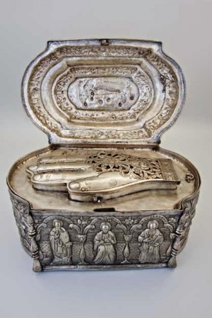 Reliquias del santo en su monasterio.