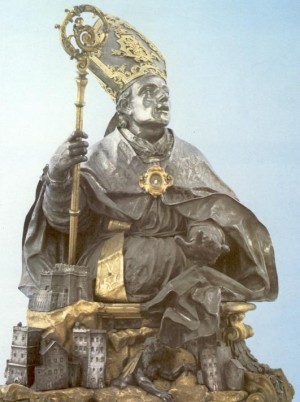 Busto-relicario en plata, obra del orfebre Pietro Vannini. Museo Diocesano de Ascoli Piceno.