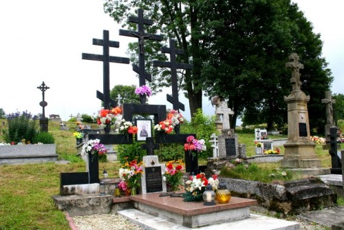 Monumento llamado “Gólgota de Lemko”, construido por el nieto del santo sobre su tumba.