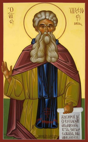 Icono ortodoxo griego del Santo.