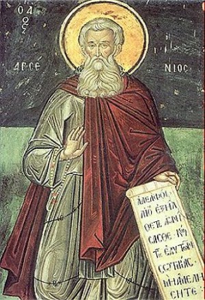 Fresco ortodoxo ruso del Santo.