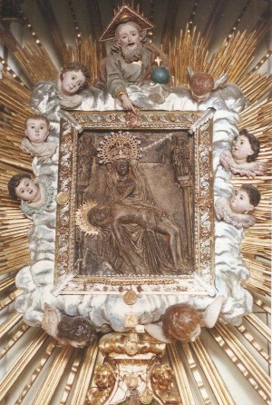 Imagen original de la Virgen al Pie de la Cruz. Puçol, Valencia (España).