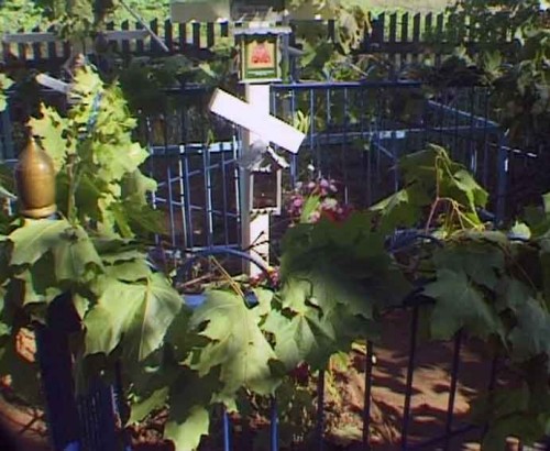 Tumba del santo en el cementerio de Orlov.