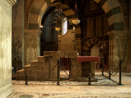 Trono de Carlomagno en la catedral de Aachen (Alemania).
