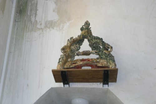 Reliquias del santo en Chavignon, Aisne (Francia).