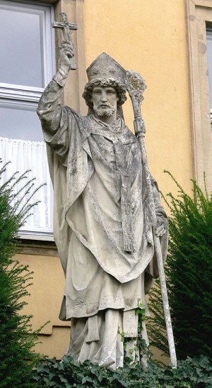 Escultura en la plaza de su nombre en Bamberg (Alemania).