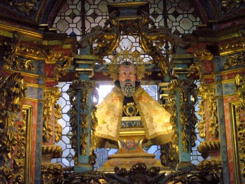 Busto relicario de San Saturio.