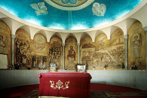 Sepulcro de San Marcos en la Catedral Patriarcal de El Cairo, Egipto.