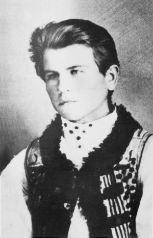 Fotografía de Traian Dorz a los 18 años de edad.