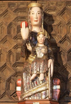 Imagen de la Virgen de la Naranja, patrona de Olocau del Rei, Castellón (España):
