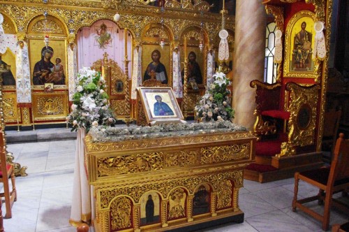Urna de las reliquias de Santa Teodora.