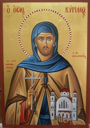 Icono ortodoxo griego del Santo.