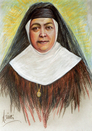 Retrato de la Santa que sirvió para el tapiz de la canonización.