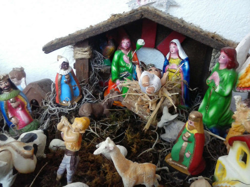Nacimiento mexicano de corte popular los cuales se hicieron famosos entre el pueblo a partir del siglo XIX. Colección particular de Ivan Emmanuel.